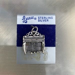 Vintage Beau sterling Silver piano charm